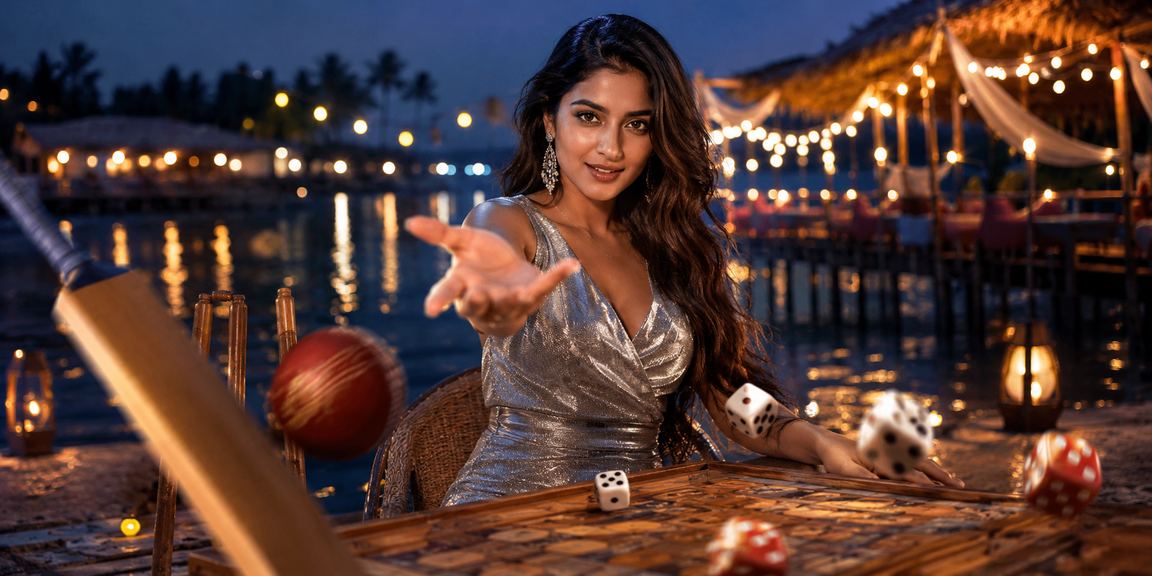 কক্সবাজার সমুদ্র সৈকতে ক্রিকেট বেটিং উপভোগ করছেন একজন খেলোয়াড়
